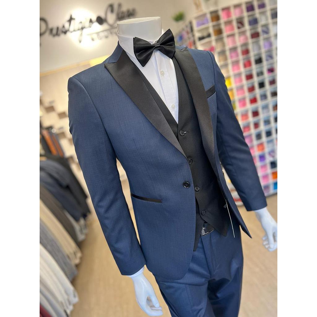 TRAJE AZUL TURQUI SMOKING Prestigio.lase