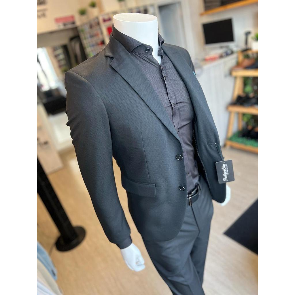 TRAJE NEGRO TEXTURIZADO