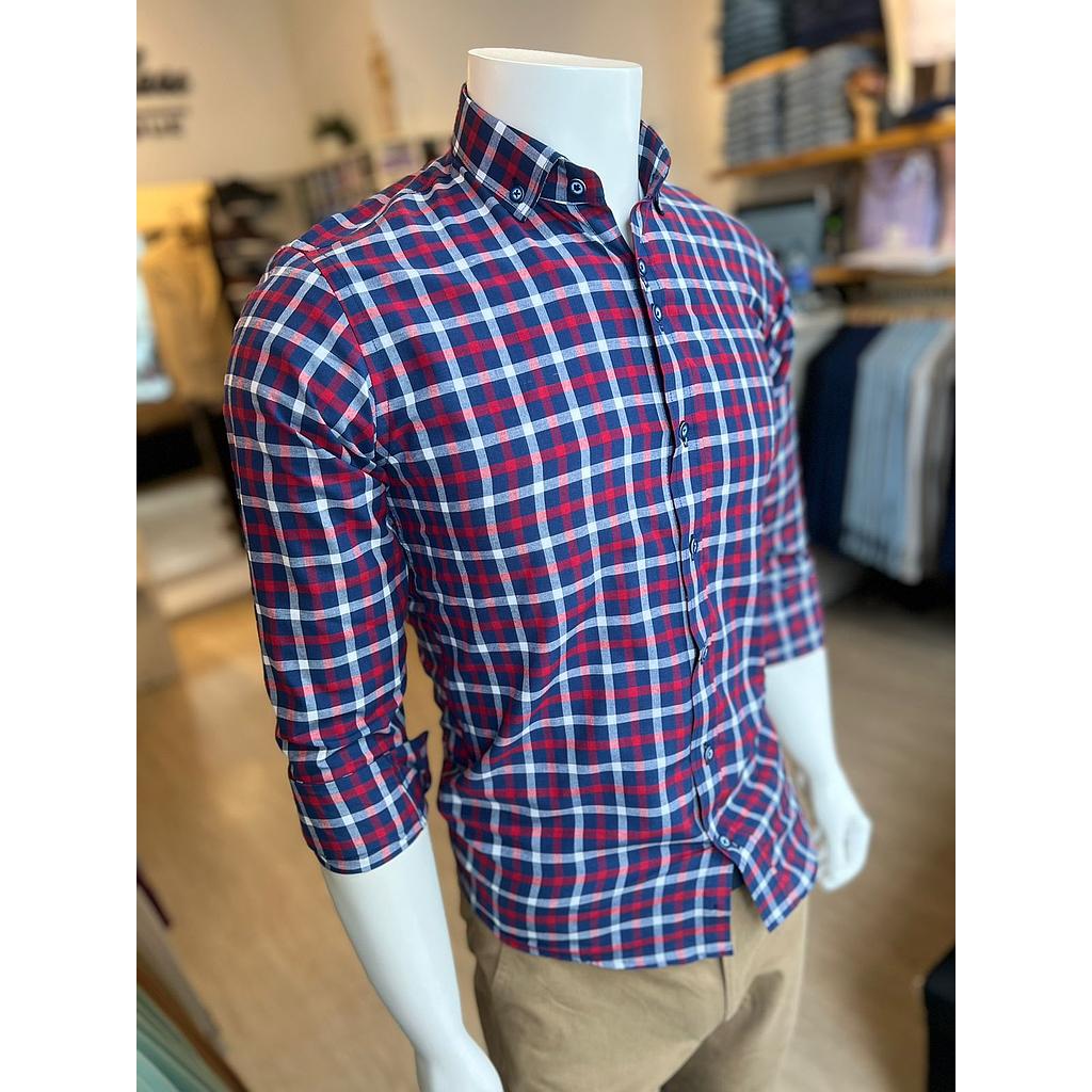CAMISA LEÑADORA ROJA AZUL