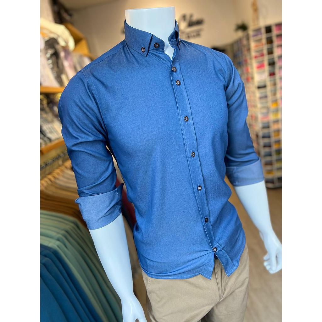CAMISA AZUL CASUAL
