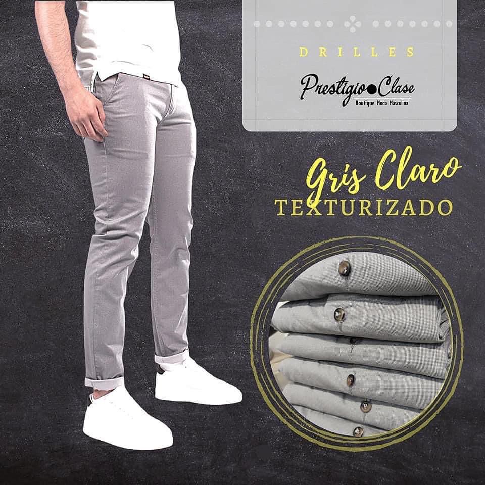 DRILL GRIS CLARO TEXTURIZADO